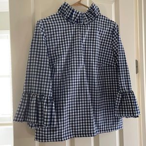 Elizabeth Wilson ruffle sleeve top